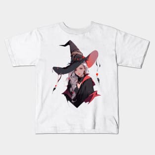 Silver Hair Witch Kids T-Shirt